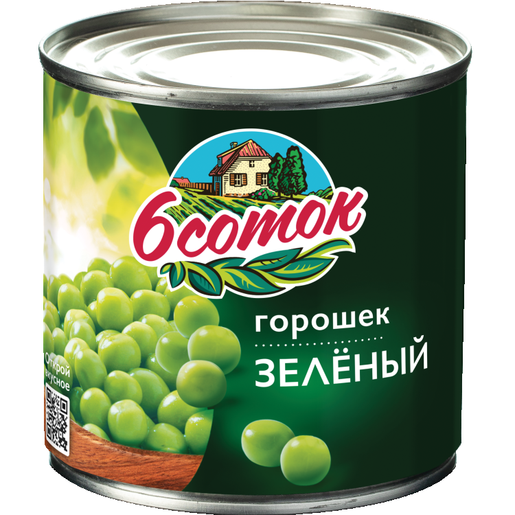 Зеленый горошек 6 Соток 425 мл