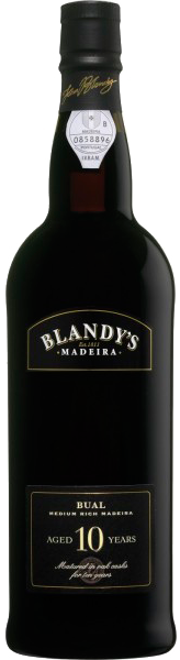 Вино Madeira Blandy's Bual Medium Rich 10 Years Old White Semi-Sweet 0.75 л