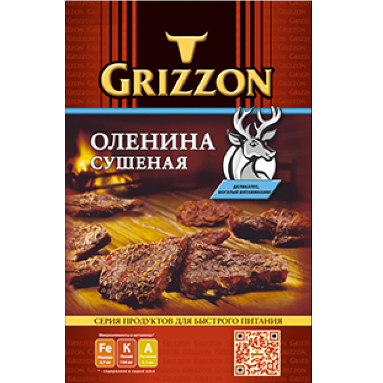 Оленина сушеная Grizzon 36гр