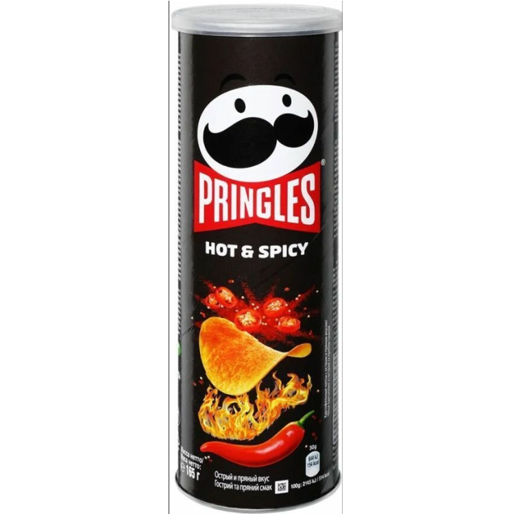 Чипсы Принглс острые пряности