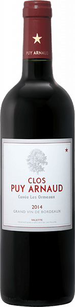 Вино Clos Puy Arnaud Cuvée Les Ormeaux, Castillon Côtes De Bordeaux AOC 0.75 л