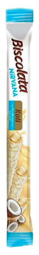 Изображение товара Biscolata Roll с белым шоколадом, молочной начинкой и кокосом