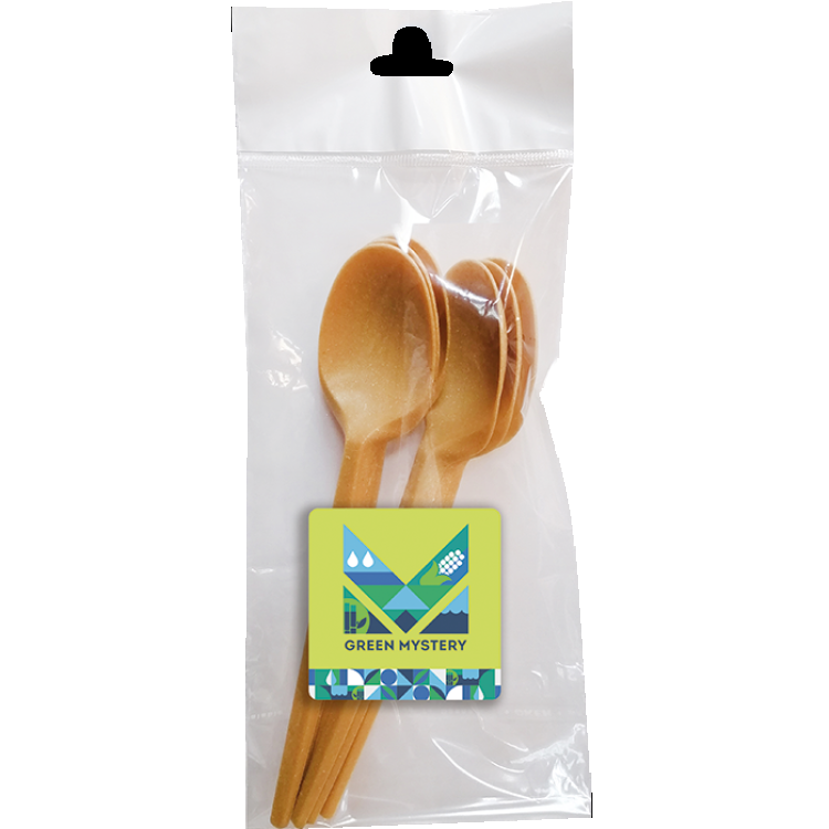 Ложка одноразовая (168мм) Green Mystery 6шт