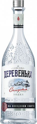 Изображение товара Водка Зимняя деревенька на солодовом спирте Альфа
