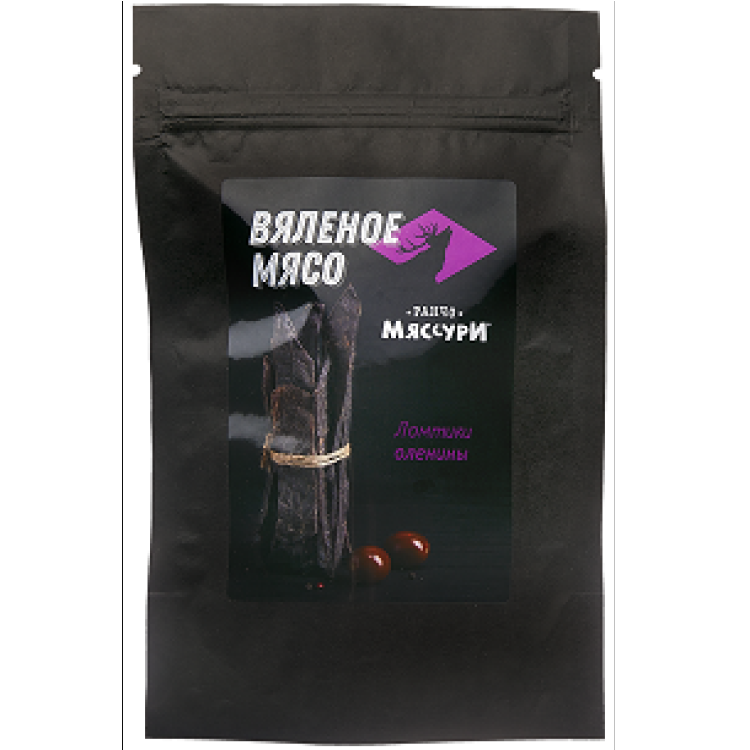Вяленое мясо Ранчо Мяссури ломтики оленины