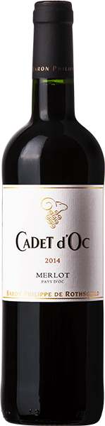 Вино Cepages de Cadet d'Oc Merlot, Pays d'Oc 0.75 л