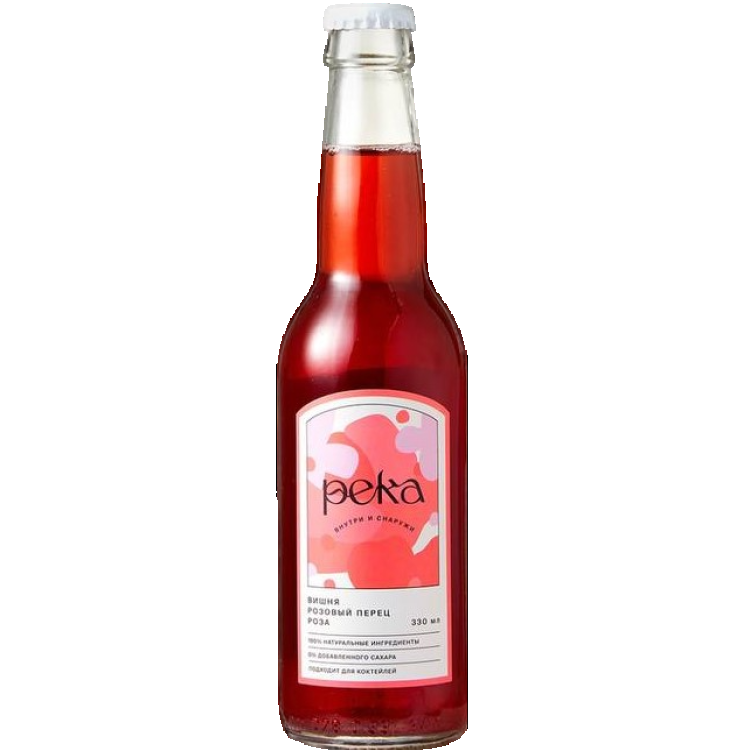 Натуральный лимонад Река Вишня Розовый перец роза