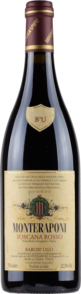 Вино Monteraponi Baron' Ugo Red Dry 0.75 л