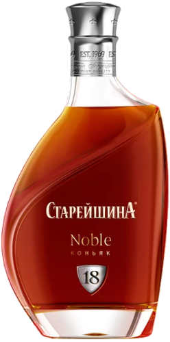 Изображение товара Коньяк Старейшина 18 лет NOBLE — премиальный российский коньяк с выдержкой 18 лет