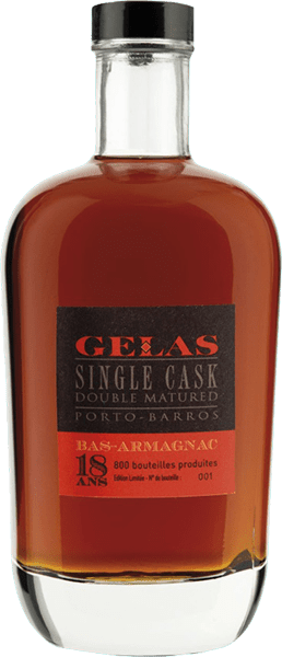 Арманьяк Gelas, Single Cask 18 летней выдержки, в подарочной упаковке 0.7 л
