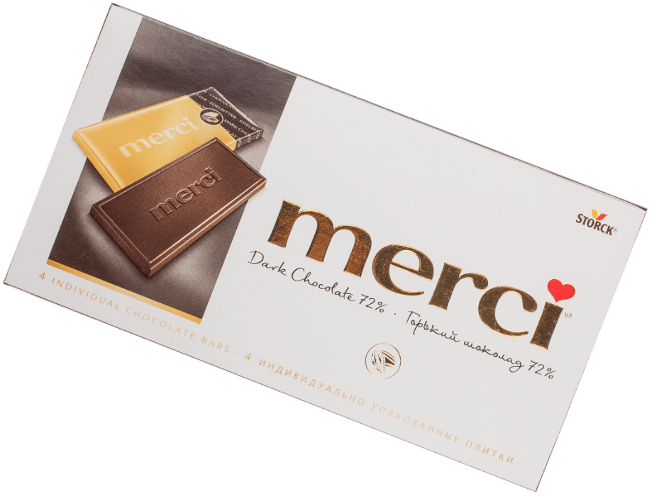 Горький шоколад Merci 72% 100гр