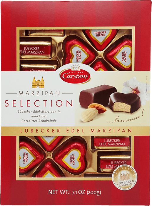 Изображение товара Набор шоколадных конфет  Lubecker Marzipan в тёмном шоколаде