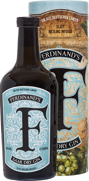 Джин Ferdinand's F Saar Dry Gin, в подарочной упаковке 0.5 л