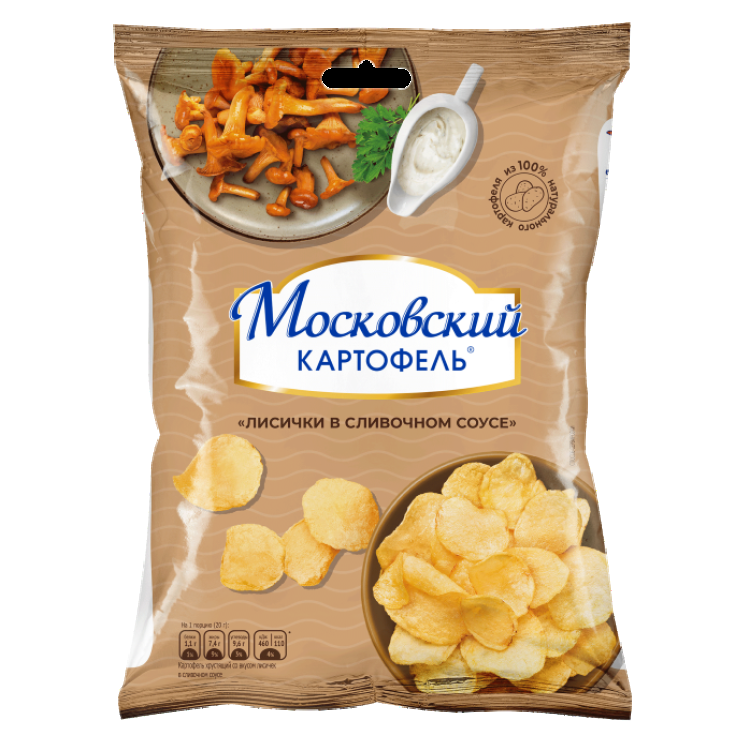 Картофель Московский cо вкусом лисичек в сливочном соусе