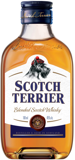 Изображение товара Виски Scotch Terrier 0.1 л, купажированный, мягкий вкус, выдержка 3 года