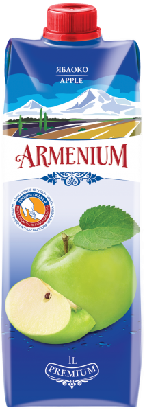 Сок Армениум яблочный с мякотью 1 л