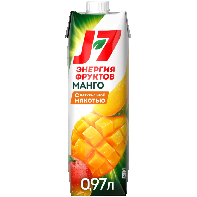 J7 нектар из манго с мякотью для детского питания