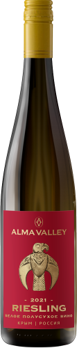Изображение товара Вино Alma Valley Riesling белое сухое 0.75 л Россия