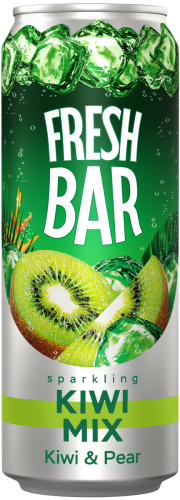 Изображение товара Газированная вода FRESH BAR Kiwi Mix с вкусом киви, груши и яблока