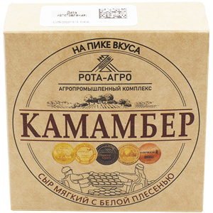 Изображение товара Сыр мягкий с плесенью Камамбер с массовой долей жира в сухом веществе 50%
