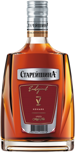Изображение товара Коньяк Старейшина, 5 летней выдержки, фляжка