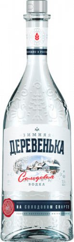 Изображение товара Водка Зимняя деревенька на солодовом спирте Альфа