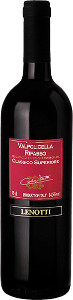 Вино Lenotti, Valpolicella Ripasso DOC Classico Superiore 0.75 л