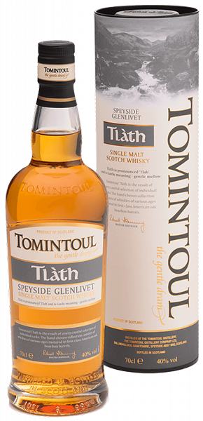 Виски Tomintoul, Speyside Glenlivet Tlath, в тубе 0.7 л