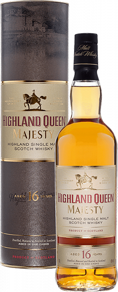 Виски Highland Queen Majesty Classic Highland Single Malt, 16-летней выдержки, в подарочной упаковке 0.7 л