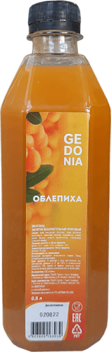 Изображение товара Напиток безалкогольный морсовый Облепиха, бутылка 0,5л (GEDONIA)