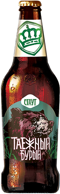 Тёмное пиво Сибирская Корона Таежный Бурый Стаут 0.44 л