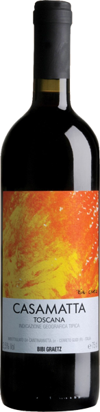 Вино Testamatta di Bibi Graetz, Casamatta, Rosso, Toscana IGT 0.75 л