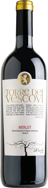 Вино Torre dei Vescovi Merlot, Vicenza DOC 0.75 л