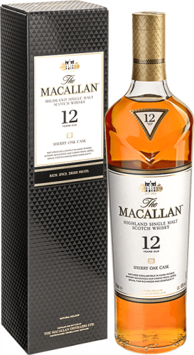 Изображение товара Виски The Macallan Sherry Oak 12 Years Old 0.7л — элитный шотландский односолодовый виски