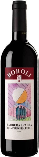 Вино Barbera d'Alba "Quattro Fratelli" Red Dry 0.75 л