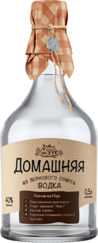 Изображение товара Водка Питейный дом Домашняя с корицей 0.5 л
