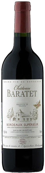 Вино Chateau Baratet Bordeaux Superieur Red Dry 0.75 л