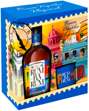 Изображение товара Ром Rumbarum Dark Anejo с кружкой