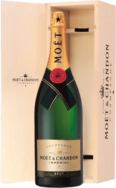 Шампанское Moet & Chandon, Brut Imperial White, wooden box 3 л