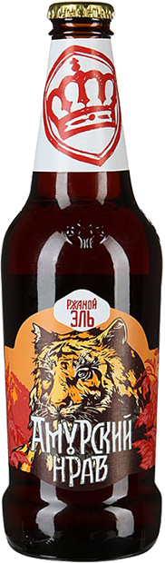 Тёмное пиво Сибирская Корона Амурский Нрав Ржаной Эль 0.44 л