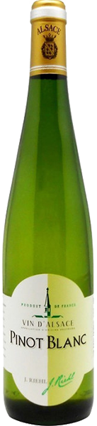 Вино Julien Riehl, Pinot Blanc, Alsace AOP 0.75 л