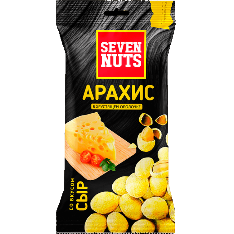 Seven Nuts Арахис со вкусом сыра арахис биопак жареный со вкусом 4 сыра 300 г
