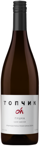 Изображение товара Вино Топчикой - крымское красное сухое из ручного сбора 0. 75 л