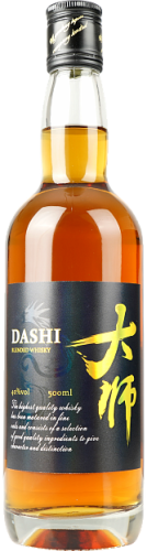 Изображение товара Виски DASHI купажированный 0.5 л 40 крепости выдержка 3 года Китай