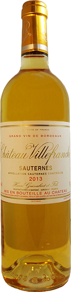 Вино Sauternes AOC Chateau Villefranche 0.75 л