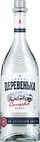 Изображение товара Водка Зимняя деревенька на солодовом спирте Альфа 0.7 л, 40%