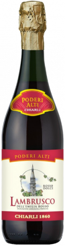 Игристое вино Lambrusco dell'Emilia Rosso Poderi Alti