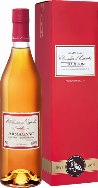 Арманьяк Chevalier d’Espalet Tradition VS Armagnac AOC, в подарочной упаковке 0.7 л