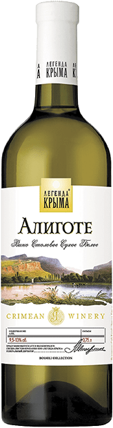 Вино Алиготе белое сухое 0.75 л