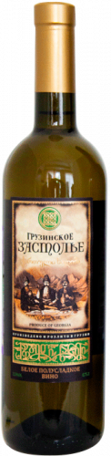 Изображение товара Вино Грузинское Застолье белое полусладкое